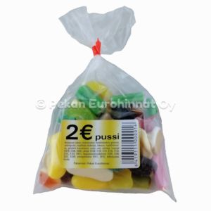 2€ Pussi 50x140g