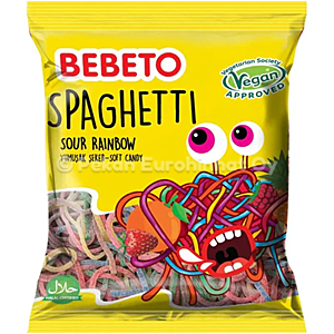 Bebeto Spaghetti Rainbow Karkki 12x80g