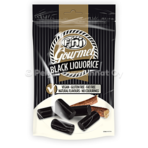 FINI Gourmet Black Liquorice Pussi 10x180g S,R