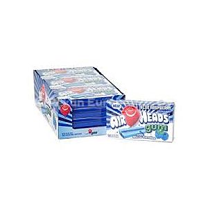 AIRHEADS gum Blue Rasberry 12x (14 sugar free sticks)