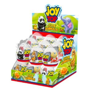 Joy Top Crystal Egg Cute Animals 12x11g