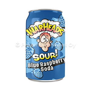 Warheads Sour Blue Rasberry Soda 12x355ml
