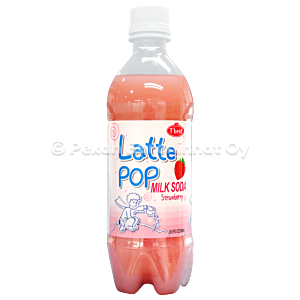 Latte Pop Milk Soda Strawberry 20x500ml+pantit