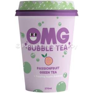OMG Bubble Tea, Passion hedelmä, Omena palloilla 10x270ml