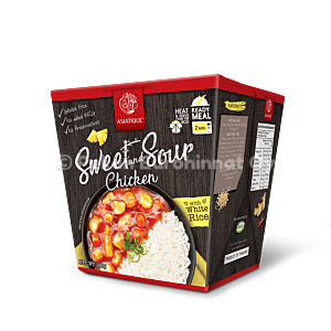 Asiatique Sweet and Sour Chicken With White Rice 6x280g