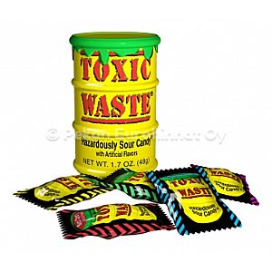 Toxic Waste Yellow Sour Candy Drum 12x42g